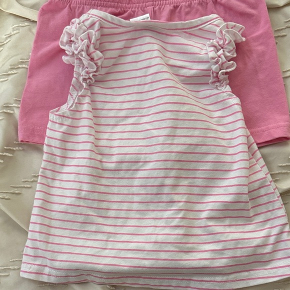 Little Lass Pink and White Striped Butterfly Outfit - Picture 5 of 8